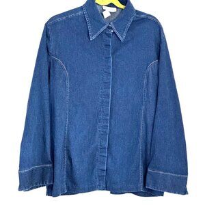 Women's Randall Jordan Denim Blouse 97% Cotton 3% Spandex 20W Sku 2694